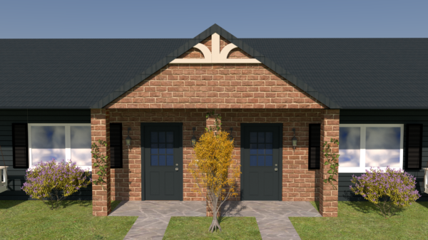 2566 Four Unit One Story Plan